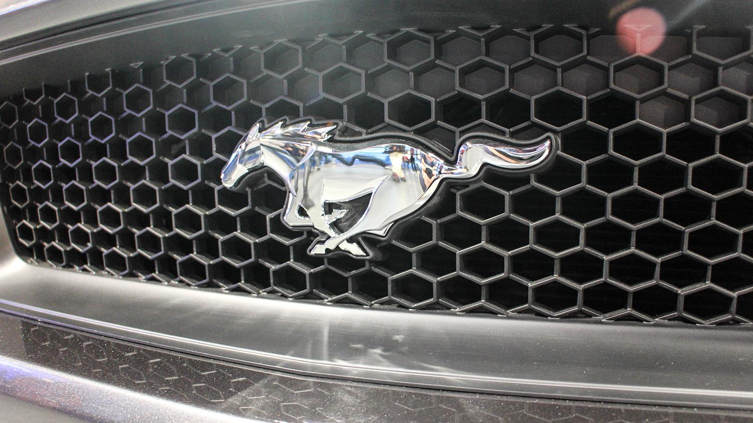 2015 ford mustang rear grill logo