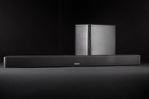 Denon DHT S514 review sound bar and sub front