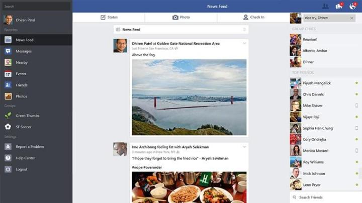 facebook windows 8 1 gets slew new features screenshot