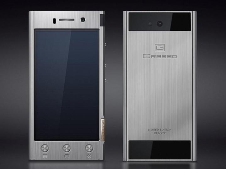 gressos solid titanium android phone sale 1800 gresso