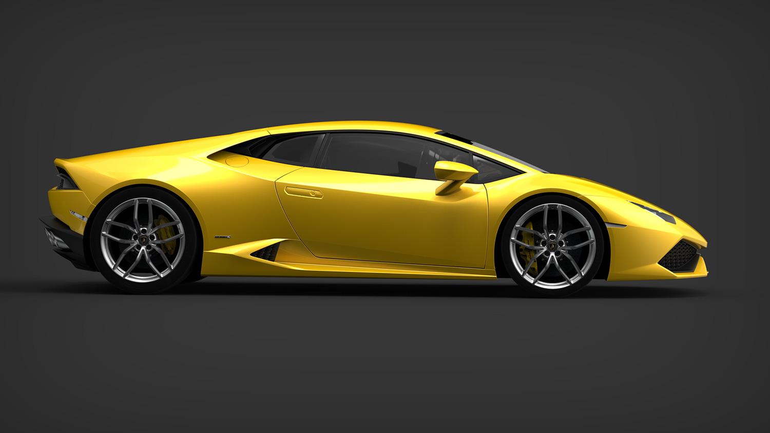 Lamborghini Huracan exterior right yellow