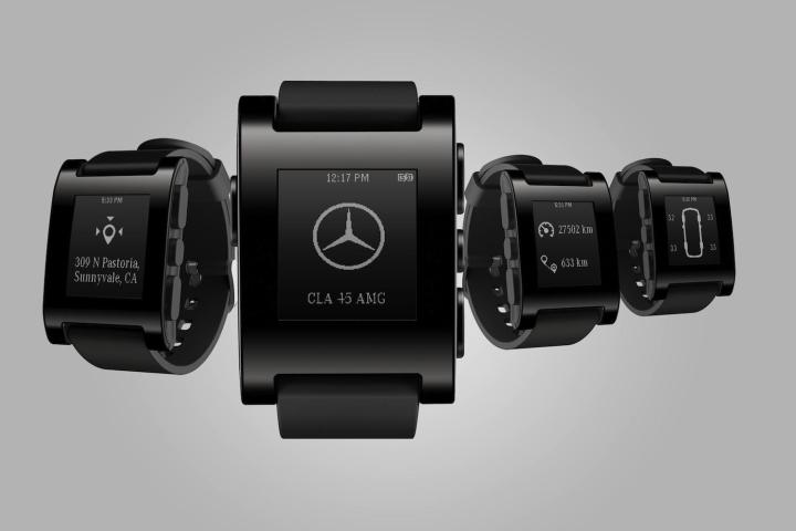 smartwatch mercedes afar pebble technology wrist