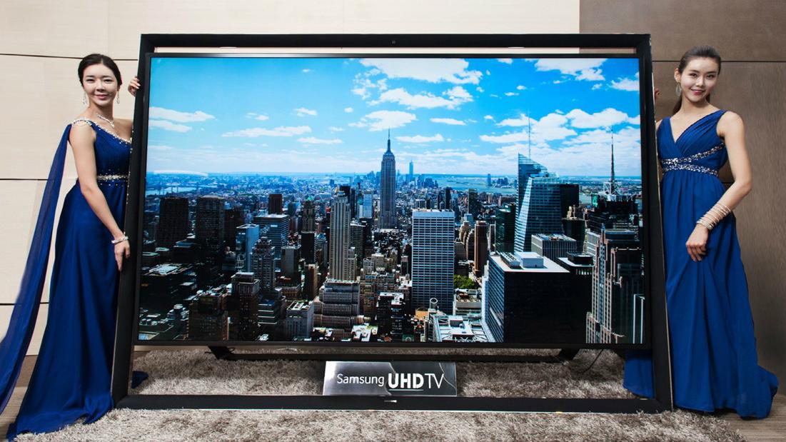 samsung busts 110 inch 4k tv available 150000 ultra hd straight