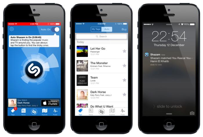 shazam update gives iphone users a new always on option auto