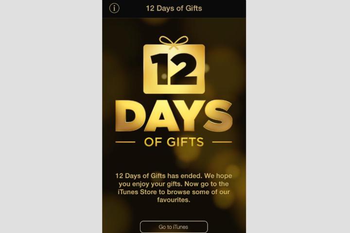 apple ends 12 days gifts promo free stones tracks of