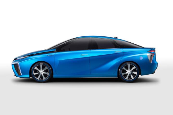 toyota hydrogen fuel cell vehicle tanks tested with bullets fcv concept at ces 2014