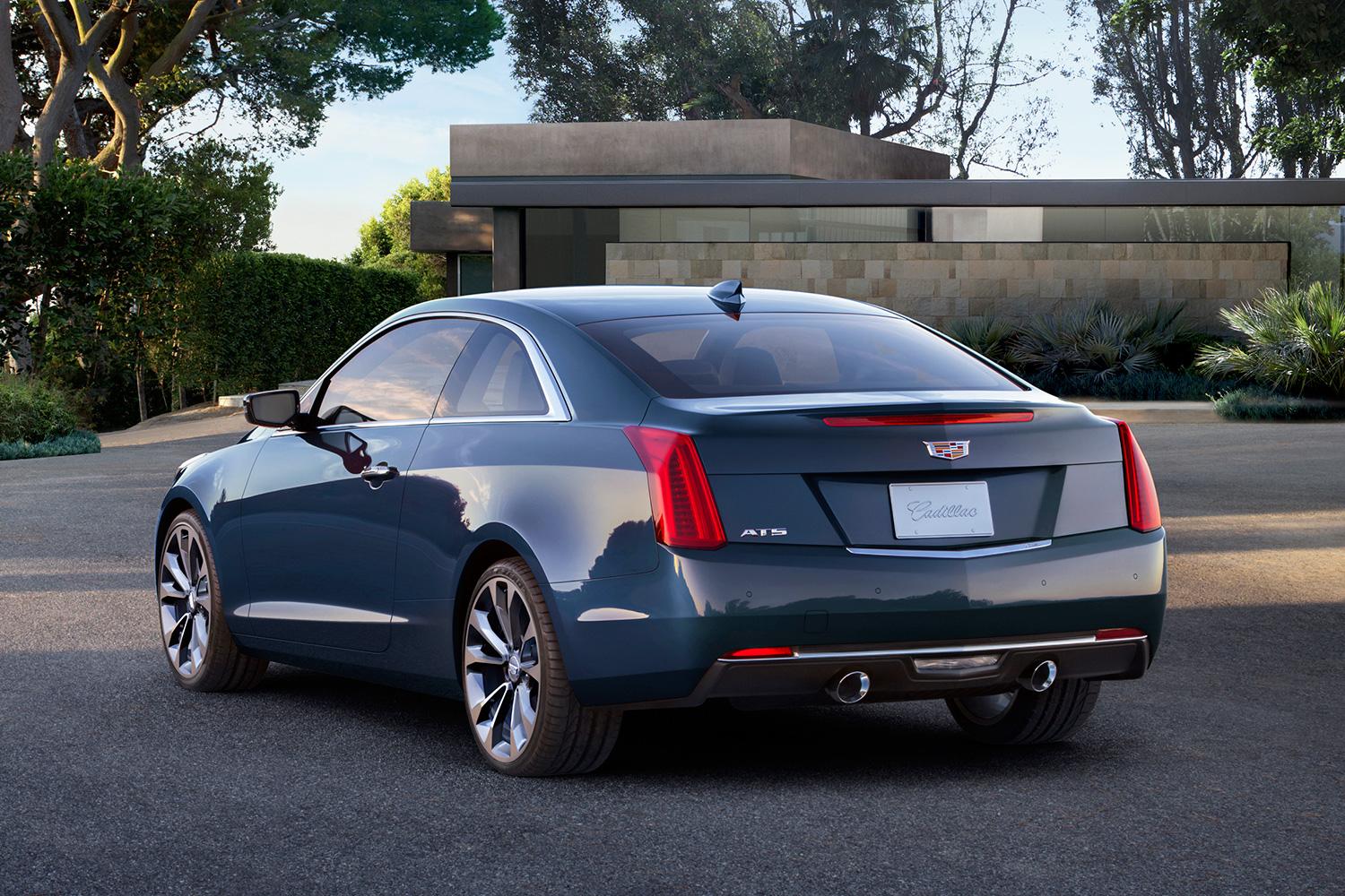 2015 Cadillac ATS Coupe news rear left blue