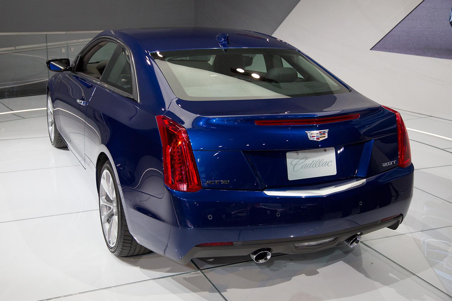 2015 Cadillac ATS Coupe rear angle