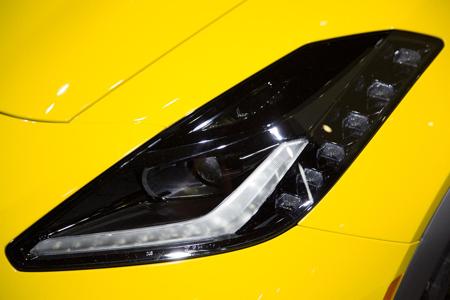 2015 Chevrolet Corvette Z06 headlight macro