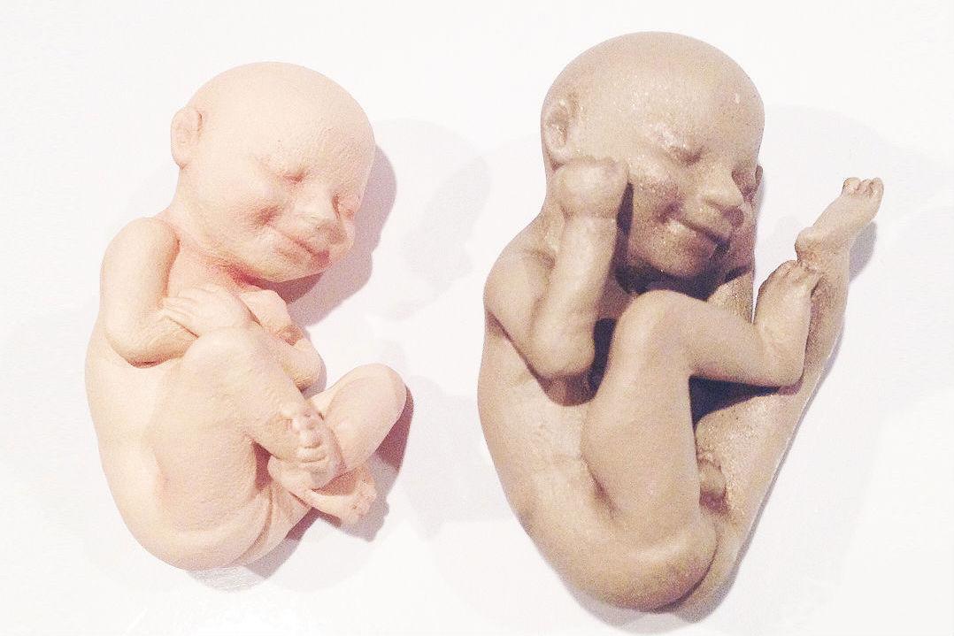 can now 3d print sculpture unborn fetus dolls