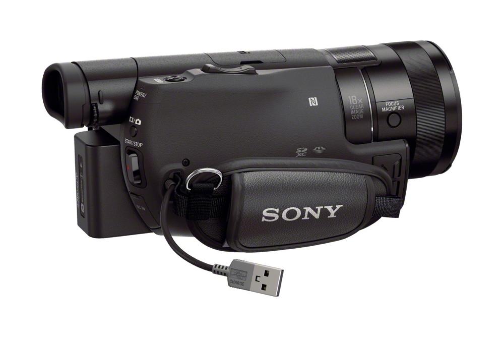 sony announces fdr ax100 4k handycam camcorder ax100b built in usb 1200