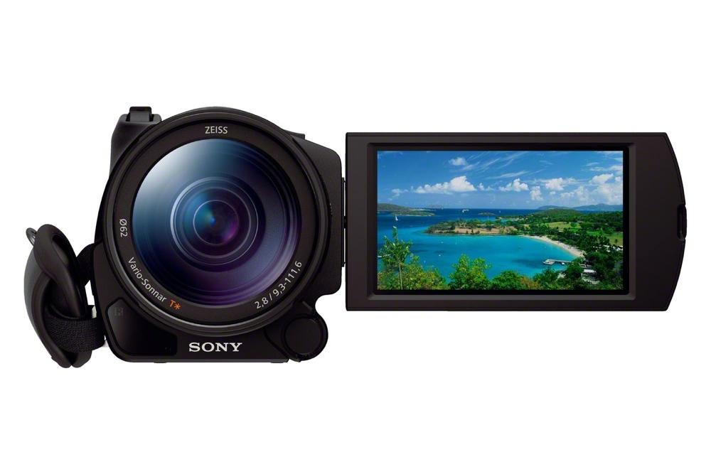sony announces fdr ax100 4k handycam camcorder ax100b front 1200