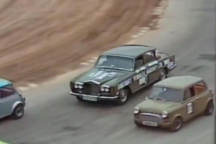 amateur race involves mustang convertible rolls royce safety equipment 70s amatuer