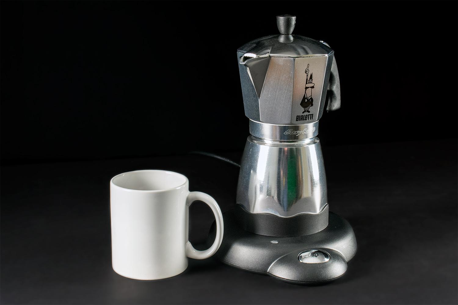 Bialetti 3 cup Moka Cafe' Stovetop Espresso/ground Coffee Maker Silver  Portable