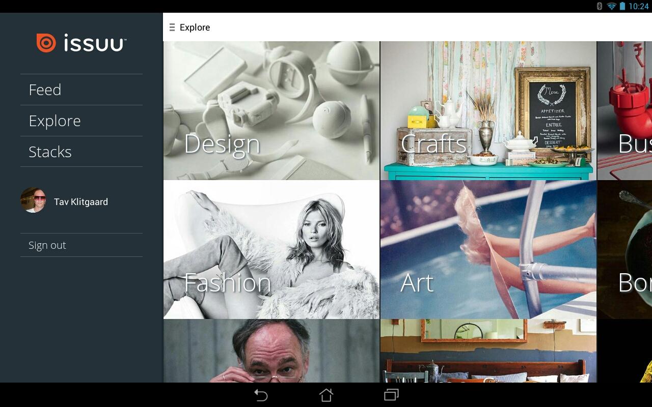 issuu gets android app homepage