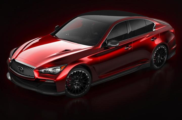 infiniti gives first glimpse q50 eau rouge concept performance sedan surprise red