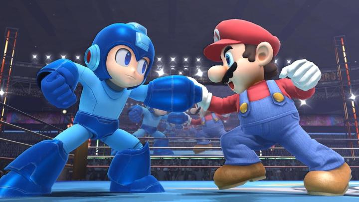 Mega Man and Mario fight in Super Smash Bros. for 3DS and Wii U,