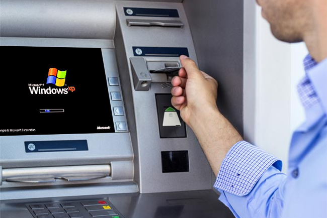cybercriminals use sms to extract cash from atms atm windows xp