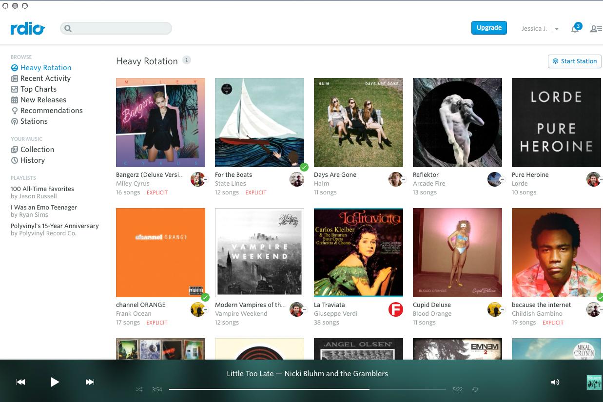 rdio links with terrestrial giant cumulus media to find more subscribers web