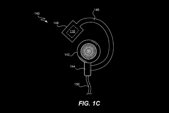 Apple headphones patent