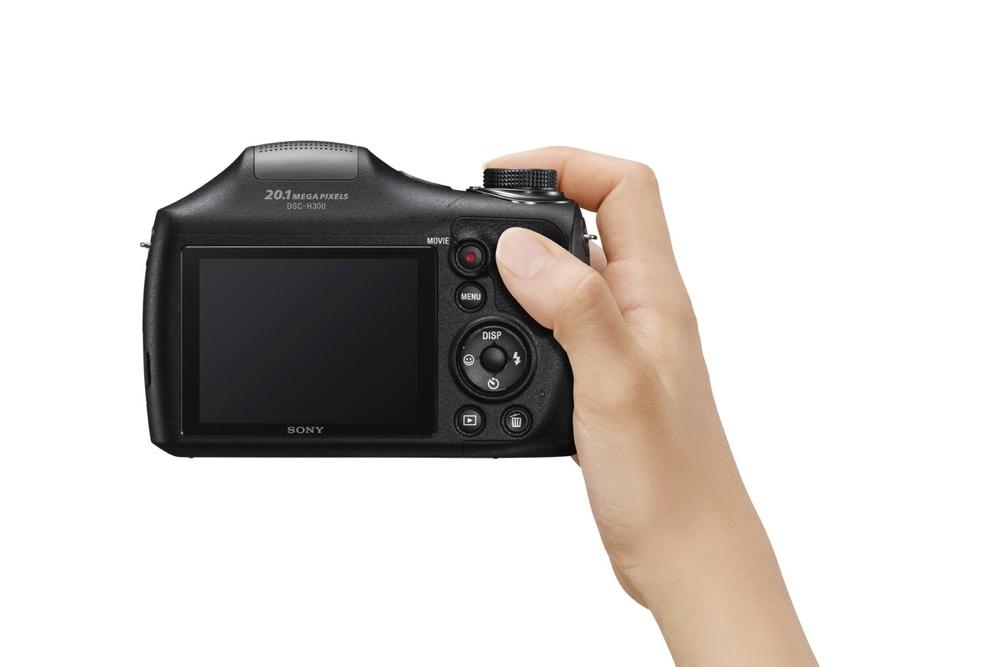 new sony cybershot cameras announced 2014 cp plus dsc h300 shooting rear 1200