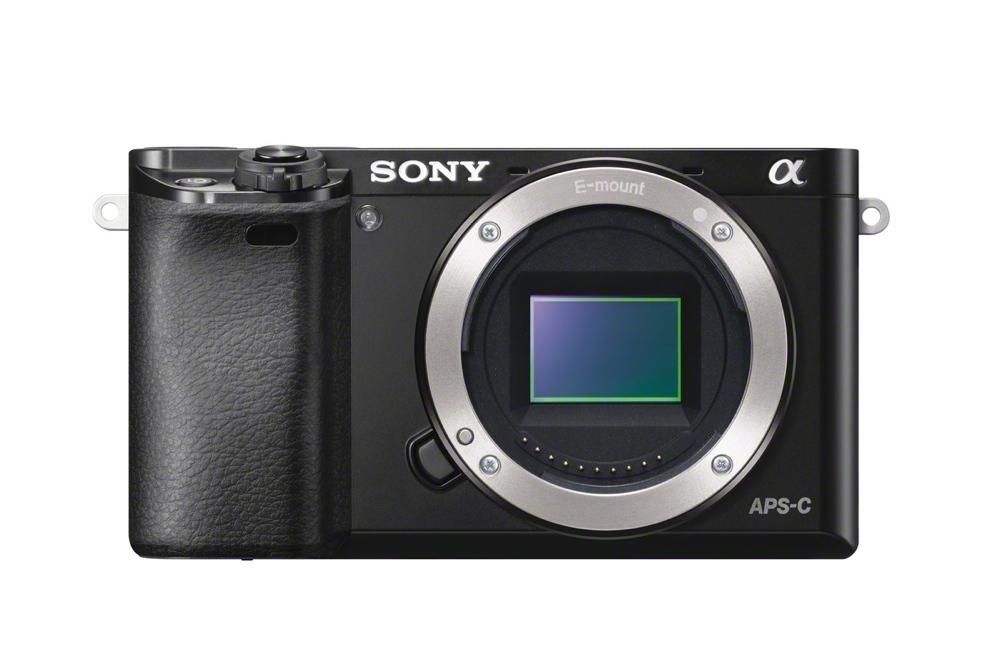 sony unveils alpha a6000 mirrorless camera ilce 6000 front black 1200