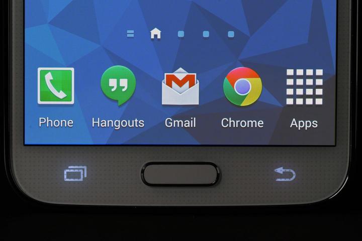 Samsung Galaxy S5 review front macro home button