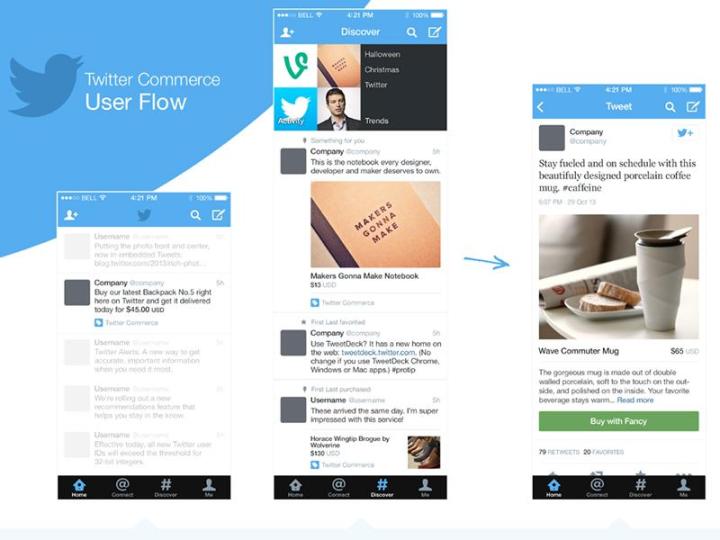 twitter commerce screenshots point new buy button