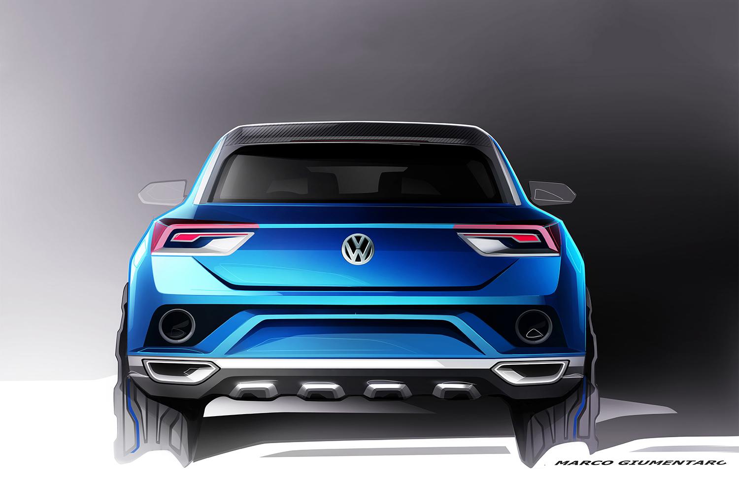 Volkswagen T ROC concept rear