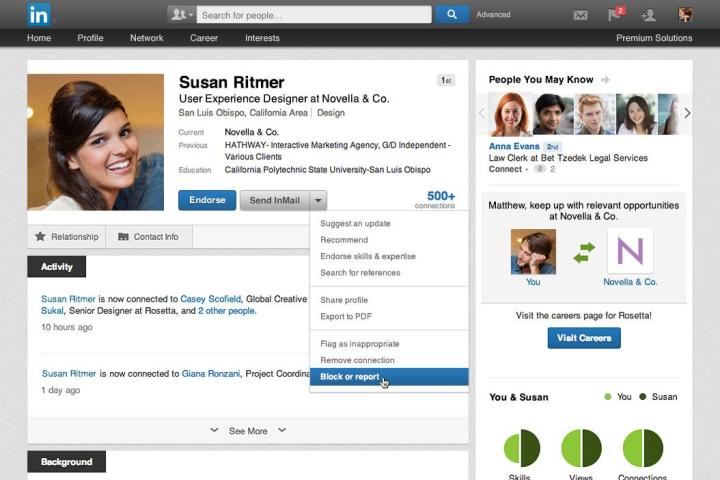 linkedin launches blocking feature