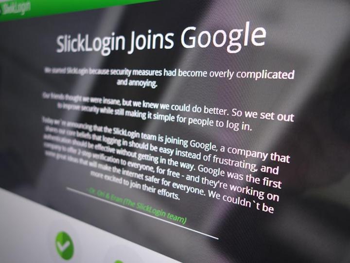 google scoops audio password startup slicklogin slick
