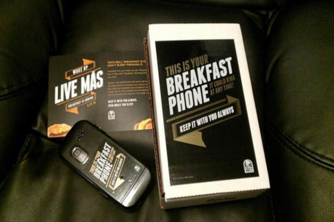 taco bell sends 1000 people breakfast phones secret missions phone