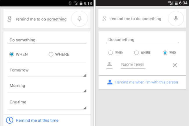 google now remind youre near someone when