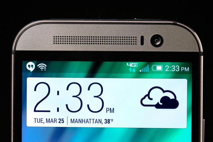 HTC 1 M8 top screen