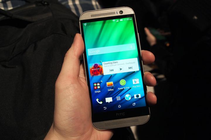 HTC One M8 hands on front