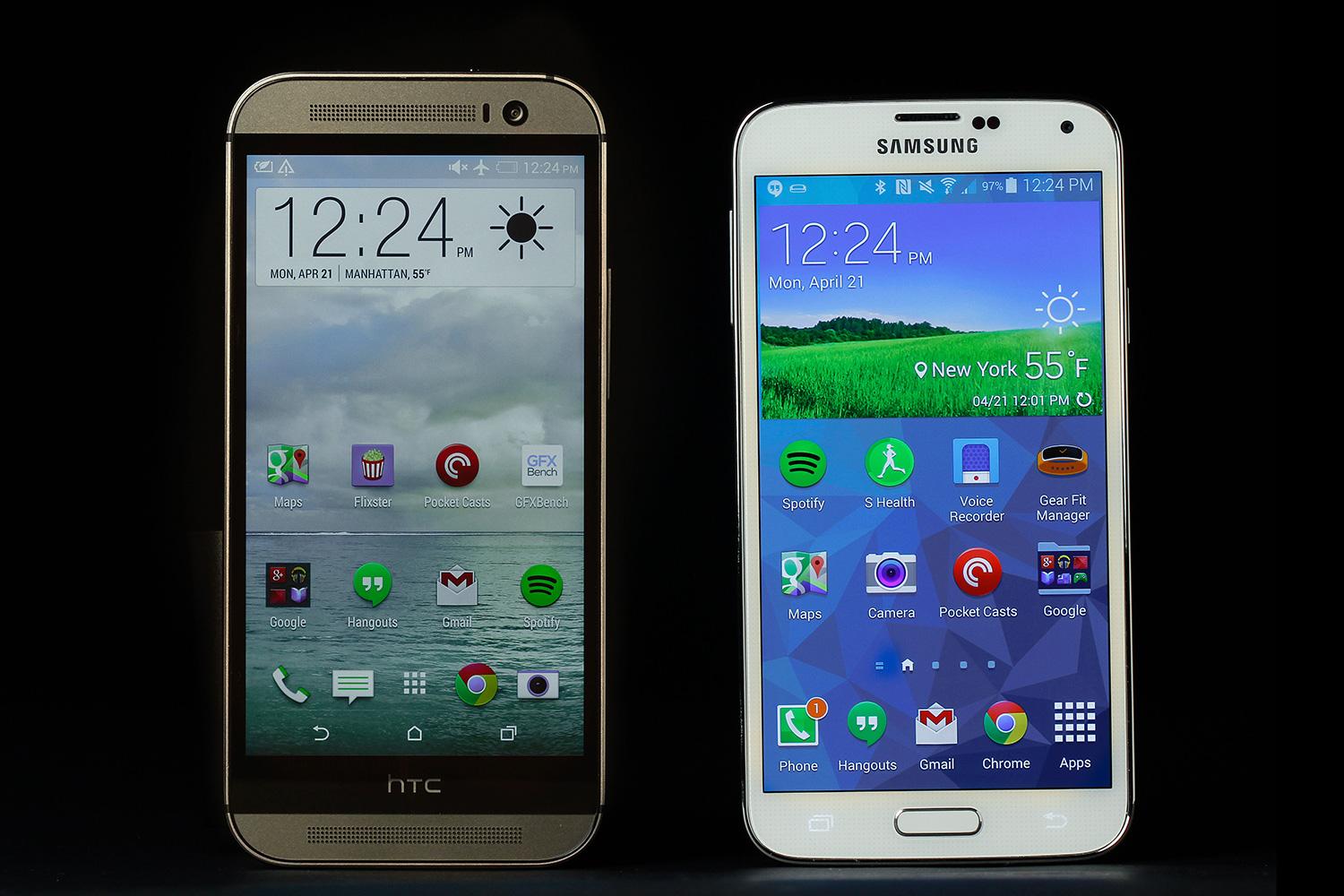 HTC One M8 vs Samsung Galaxy S5