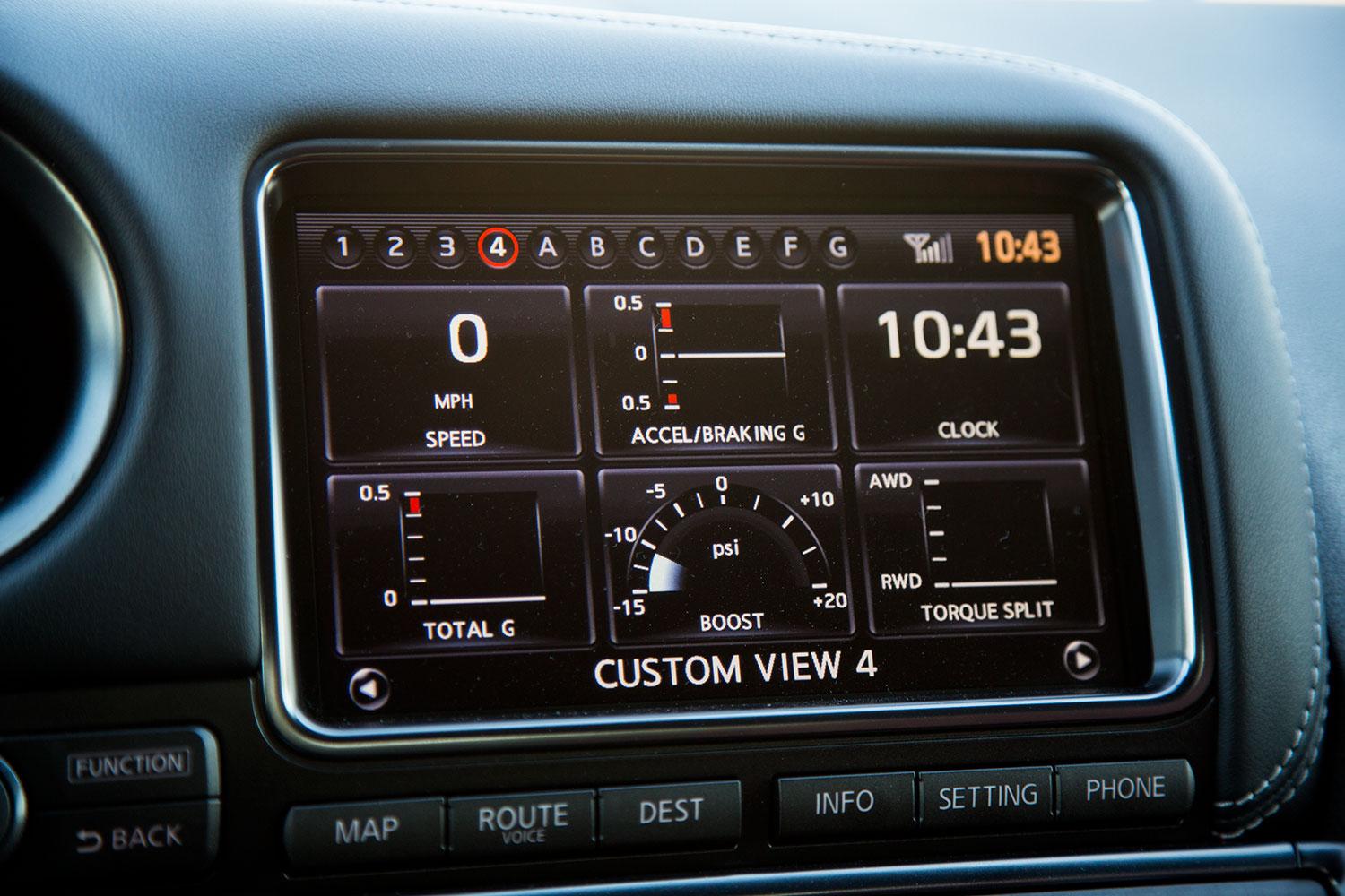 Nissan GT R center console