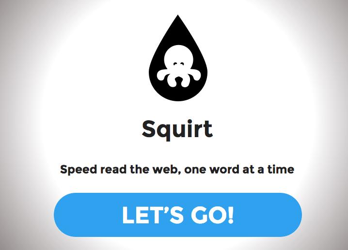 squirt bookmarklet lets read webpage 950 words per minute header