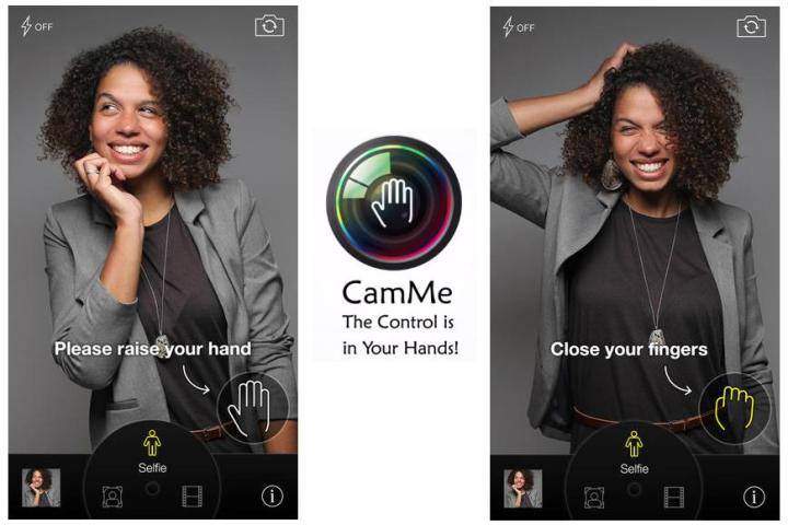 camme selfie app means you can all get in the shot
