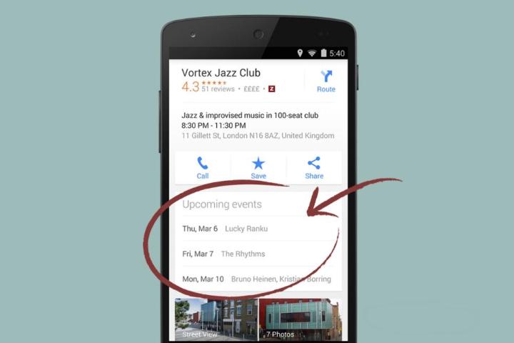 google maps for android gets new events listing feature upcoming