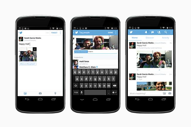 twitter now lets you add up to four images introduces tagging