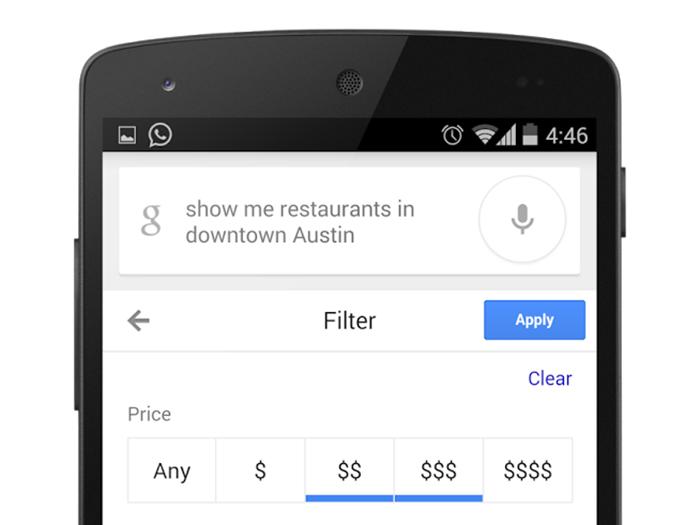 smarter hotel restaurant searches coming android google search