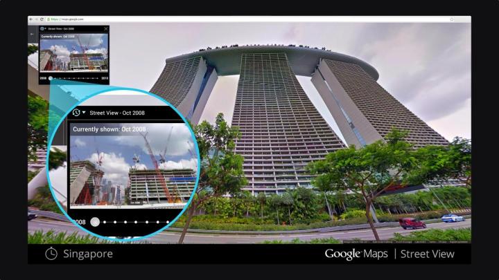 google street view updates singapore time machine