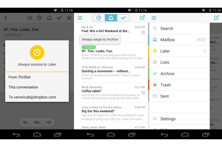swipe zero inbox mailbox now available android desktop 1