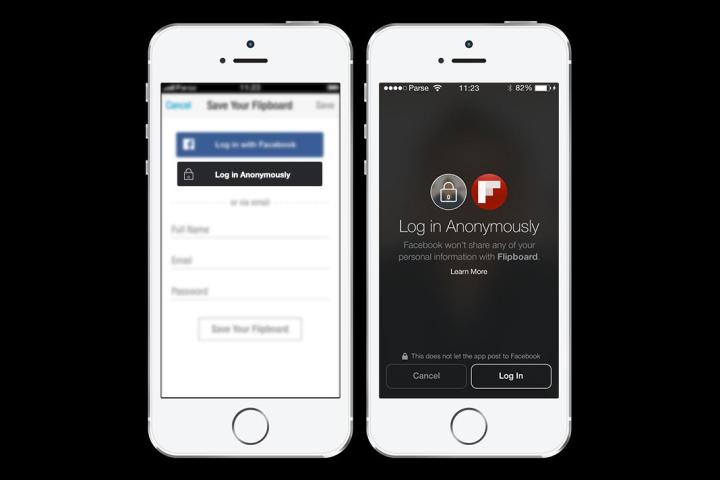 facebook anonymous login button log in anonymously flipboard