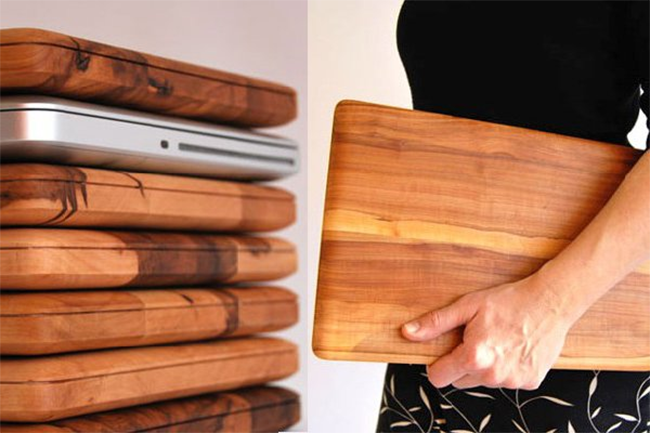 cutting board design patterned after apple macbook pro laptop