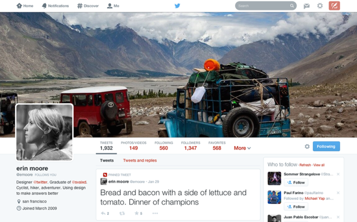twitter rolls out new photo centric design for web redesign