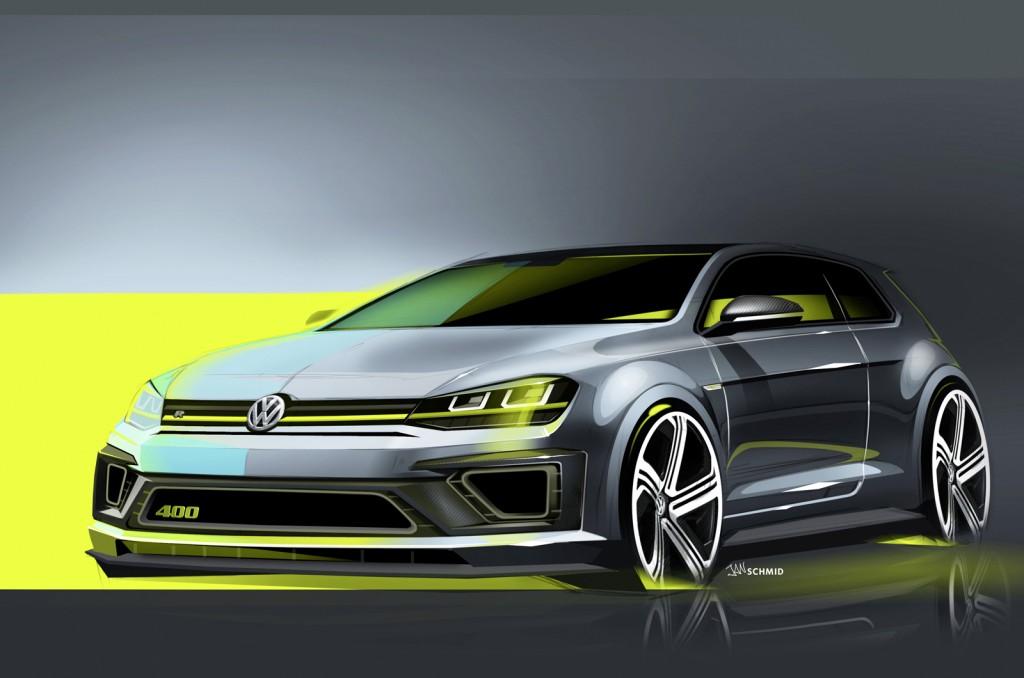 Volkswagen Golf R 400 concept sketch