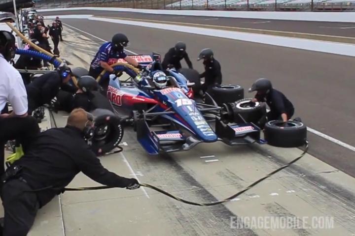 thanks google glass can watch indycar pit crew work