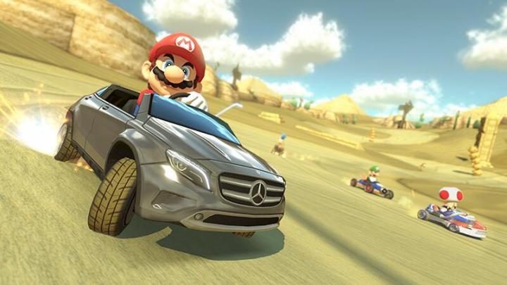 mario kart 8 content partnership mercedes results amazing commercial dlc